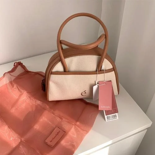 archive Leather 2way shoulder bag y2k Women Handbag Canvas archive Leather 2way shoulder bag y2k Women Handbag Canvas