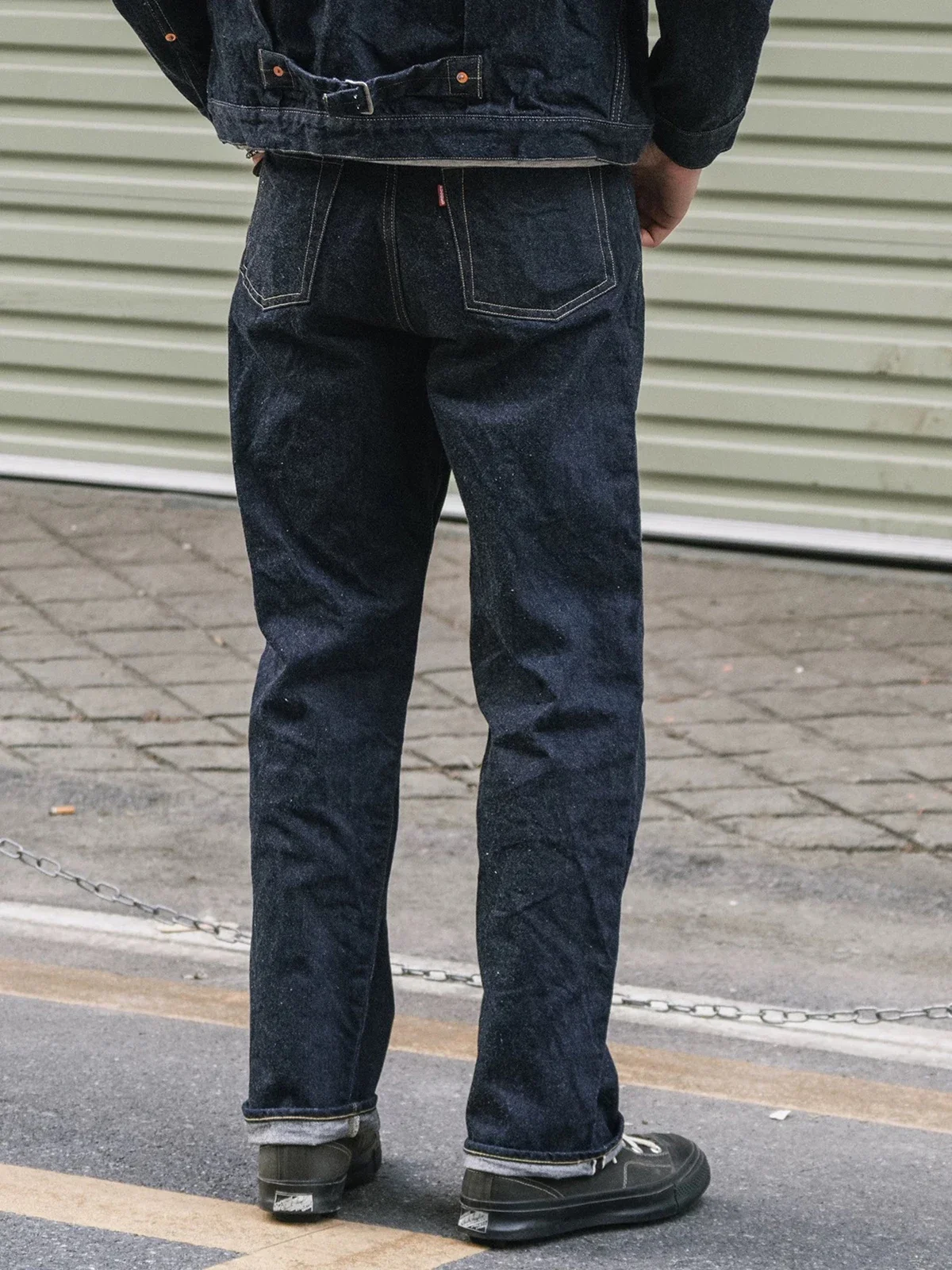 Rugged Bronson 1946 Model Raw Denim Waist Overalls 46801XX Selvedge Jeans Men 46501 2