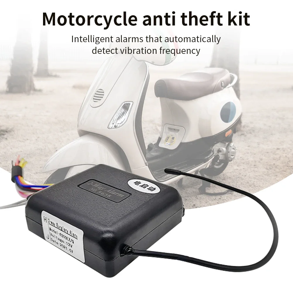 12V Car Security Alarm System 2 Way Motorcycle Anti Theft Kit Automatic Burglar Alarm Keyless Entry Siren Motorbike System motorcycle alarm