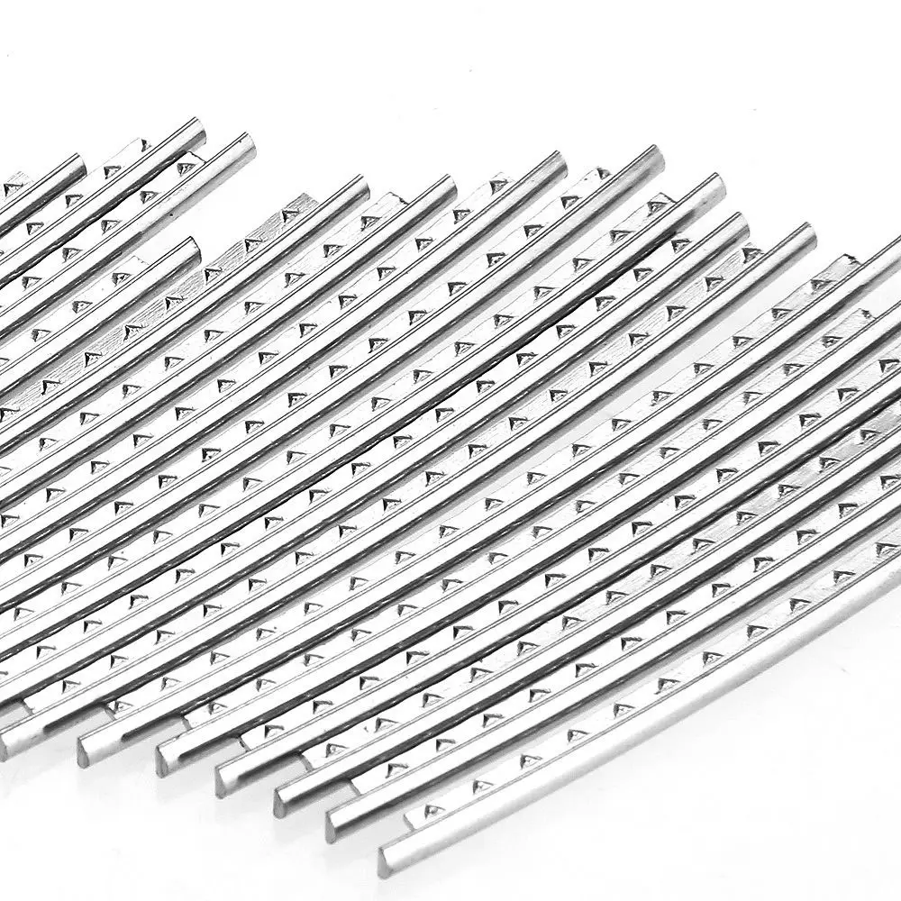 2.2mm Guitar Fret Wire 2.7mm Stainless Steel Guitar Playing Accessories 24Pcs/ Set Fingerboard Frets