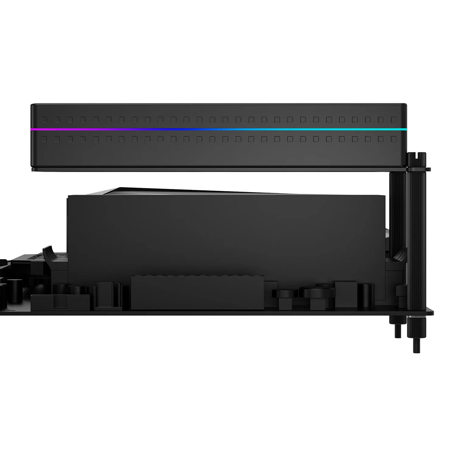 Thermalright MC-2 ARGB 메모리 냉각 장치 고성능 듀얼 팬 지원 M-ATX DDR5/DDR4와 호환 설치가 용이함