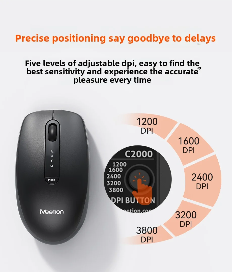 Kabellose, wiederaufladbare Maus-Kombination (2,4 GHz/Bluetooth) und Tastatur in Standardgröße mit Multifunktionstasten für Windows-PCs und Office-Anwendungen_voghion.com