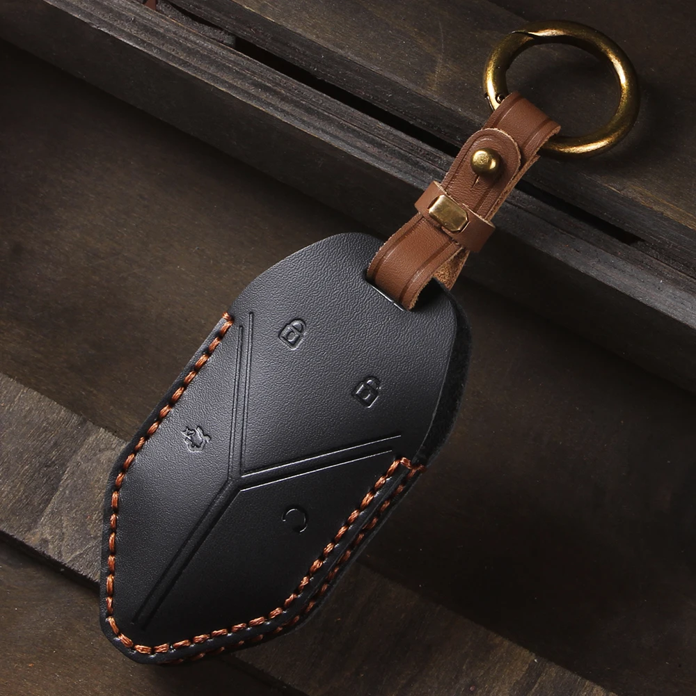 Premium Alcantara Suede Leather Car Key Case - Luxury Protector Accessories