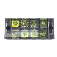 1Pcs TB4504 45A 600V Dual Row Barrier Screw Terminal Block Strip Wire Connector Insulated DIY Electrical Fix Fence High Quality 4