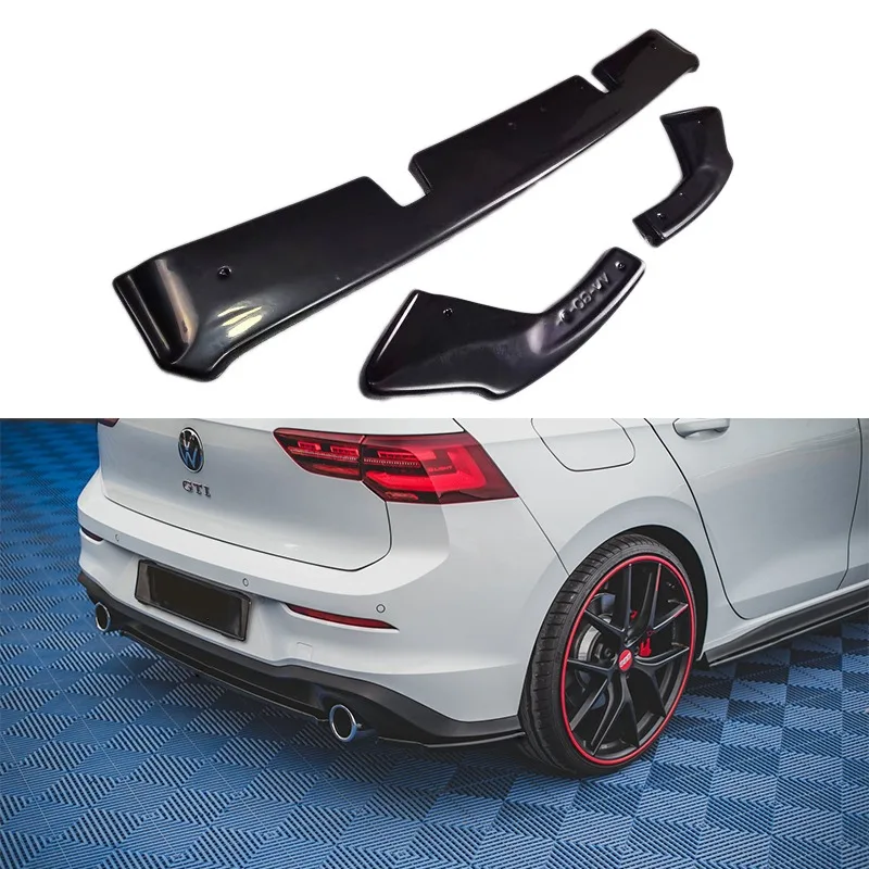 Per Volkswagen Golf Mk8 Golf 8 Gti Maxton Style Paraurti Posteriore Lip Diffusore Spoiler Splitter Guard Body Kit Tuning 2020-2024