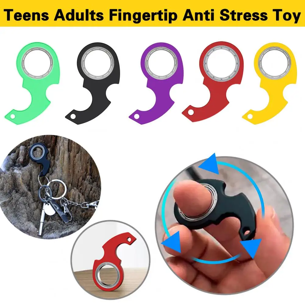 Cute Fingertip Fidget Toy Novelty Toy Stress Relief Toy Optional EDC Fingertip Fidget Spinner Toy  Relieve Boredom 3