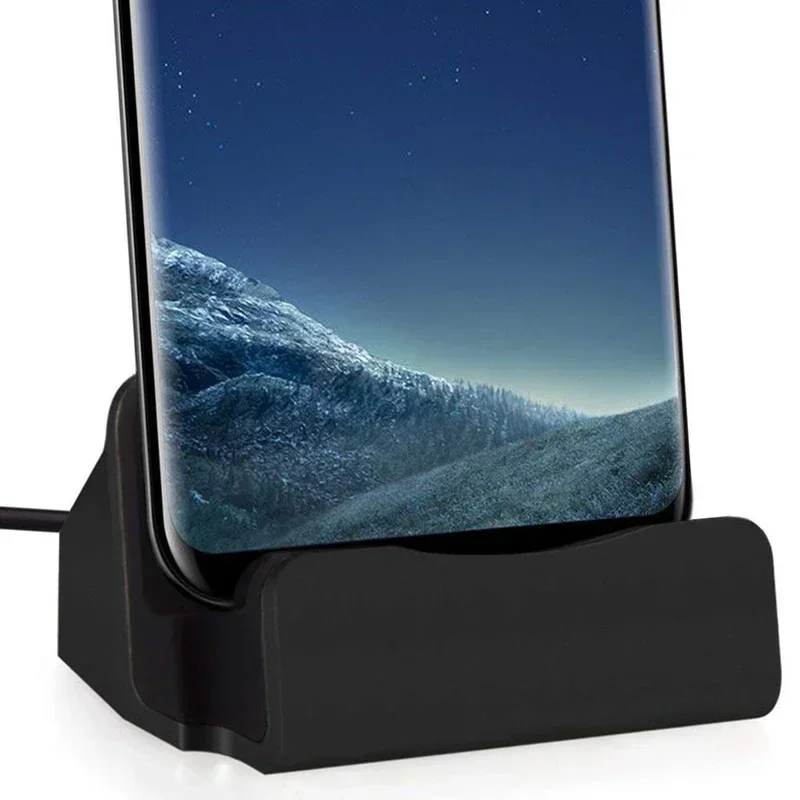 รูปสินค้า แท่นชาร์จแบบตั้งโต๊ะ USB-C พร้อมที่วาง ชาร์จได้หลายรุ่น