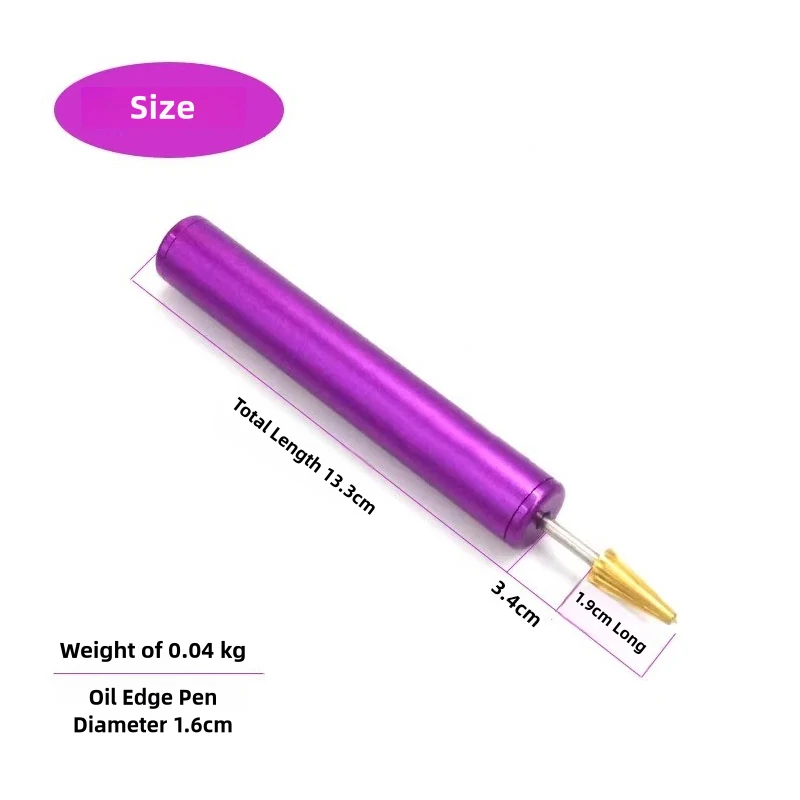 Leather Edge Dye Pen Brass Head Leather Edge Oil Pen Applicator Speedy Paint Roller Paint Craft Tools