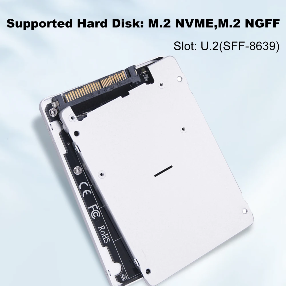 M2 NVMe SSD to U2 Adapter Card for Desktop Computer
