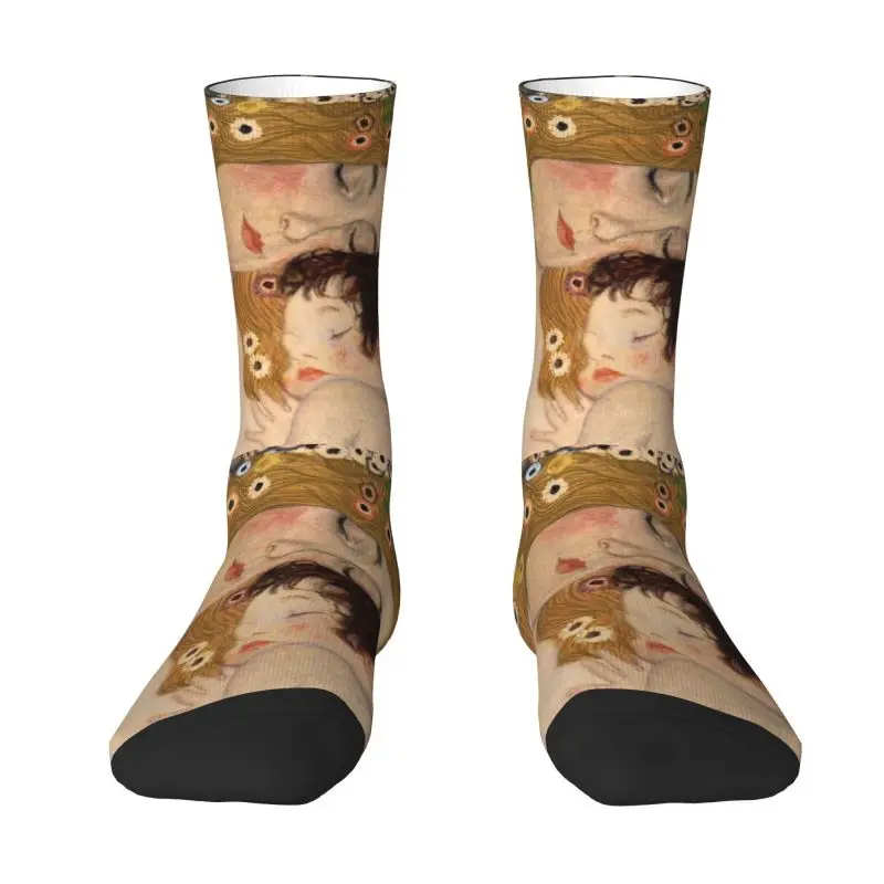 

Fashion The Three Ages Of Woman Socks Men Women Warm 3D Printing Gustav Klimt Painting Art Sports Football Socks