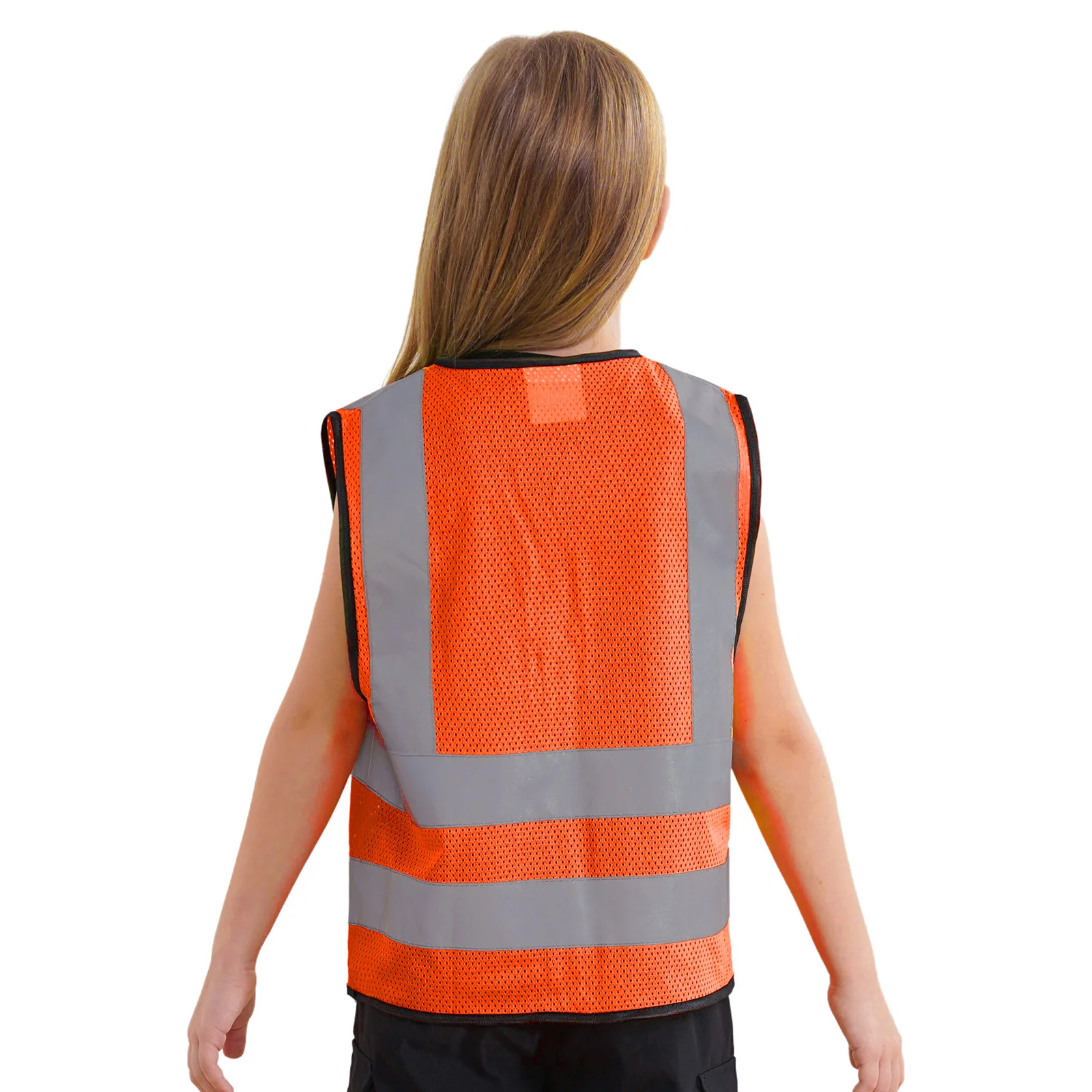 Kids Safety Vest children vest Reflective Clothing Children Protective Vest High Visibility Yellow Fluorescent Safety for School Outdoor