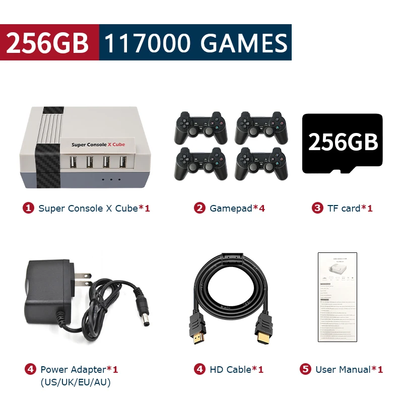 Retro Video Game Console Super Console X Cube For MAME/DC/Arcade.