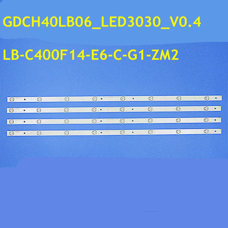 

10set LED Backlight Strip 8Lamps For DEXP F40B7200C GDCH40LB06_LED3030_V0.8 LB-C400F14-E6-C-G1-ZM2 40S1 LED40D2200ST2