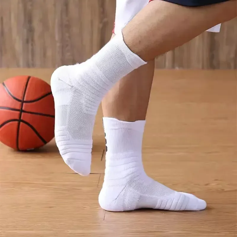 

Deodorous Socks Football Breathable Anti-slip Cotton Short Sock 3pairs Soccer Women Basketball Sport Long Men Tube