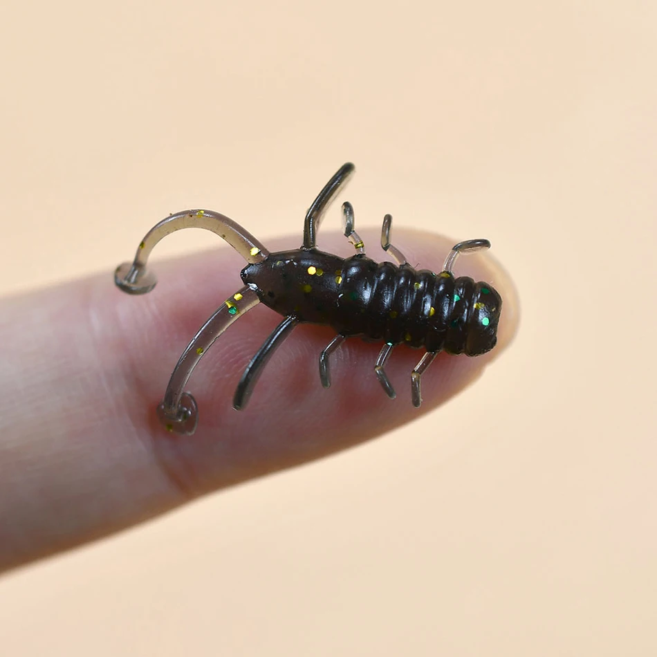 24Pcs Bunte Micro Wurm Weiche Angeln Locken 30mm TPE Schwimmende Silikon Kunststoff Swimbait Softbait Für Fang Pferd Makrele – Detail 6