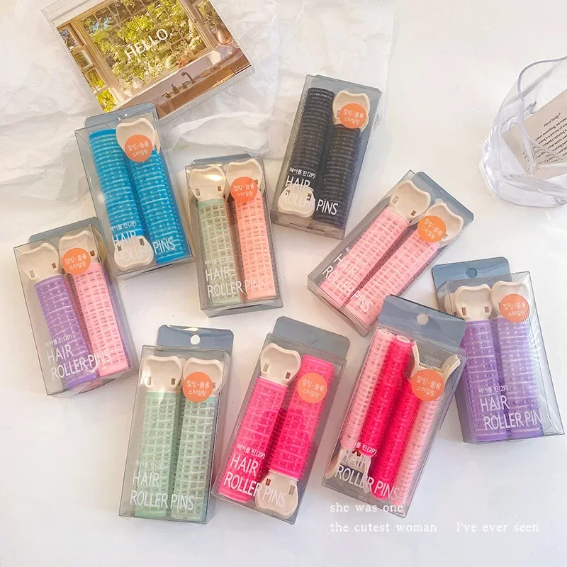Hair Curling Tools 1/2pcs No Trace Head Hair Roots Fluffy Clip Lazy Air Bangs Self-adhesive Fluffy Hair Clip Curling Device Forehead Curler