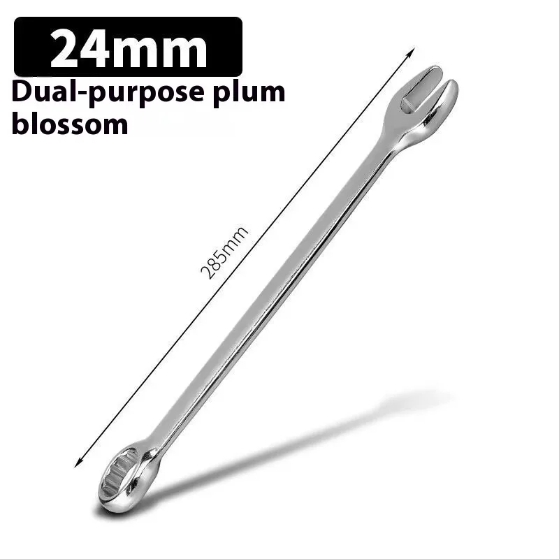 Dual-Use Metric Ratcheting Combination Wrench Kit for Automotive Repair without Models