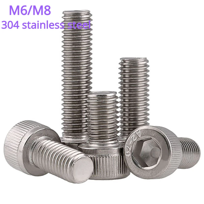 

Socket Cap Screws Hex Head A2 Stainless Allen Bolts M6 M8