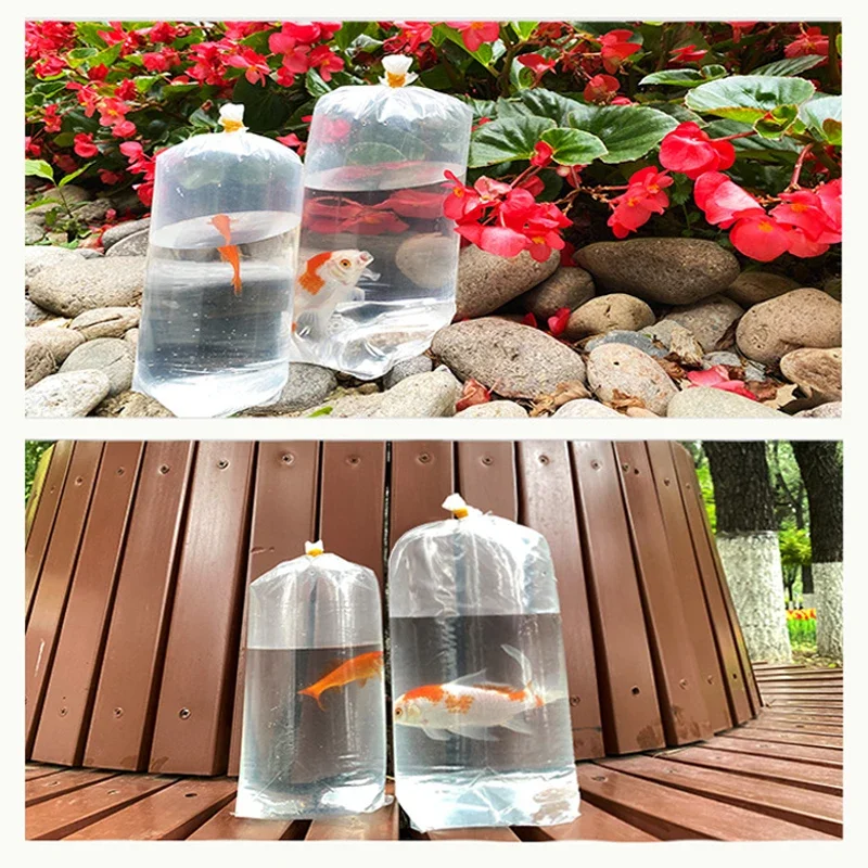 Aquarium Breathing Bags Live Fish Transport Packing Bag Fish Shrimp Aquarium Delivery Inflatable Bag 50 Pcs