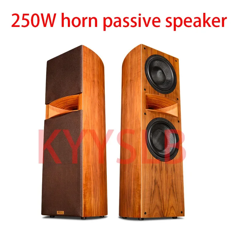 250WHorn10InchHomePassiveBookshelfSpeakerHighPowerFeverHIFI