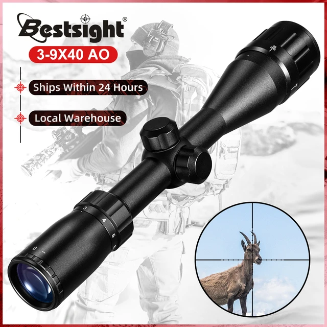 Bestsight-mira telescópica óptica para Rifle de caza, mira