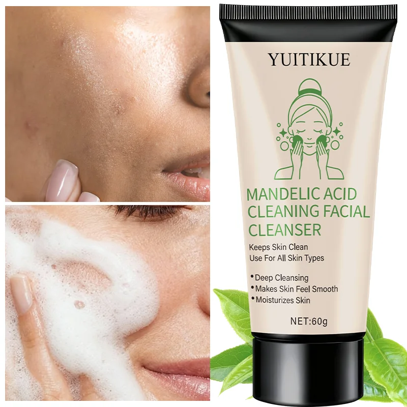 Mandelic Acid Cleanser, keeps skin clean, suitable for all skin types, deeply cleanses, makes skin feel smooth and moisturized