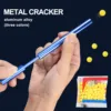 Toy Gun Soft Bullet Gun Pinball Launcher Small Ball Crackling Tube Pinball Shoot Game Aluminum Alloy Tube Toys For Children Kids 1