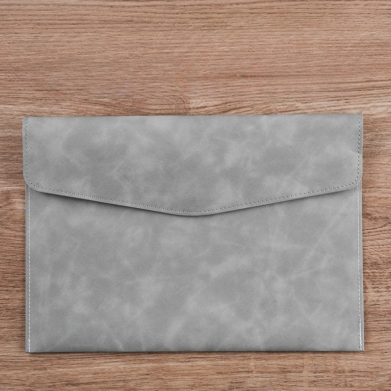 Vintage Leather Document Storage Briefcase - Simple, Waterproof, and Spacious Business Bag