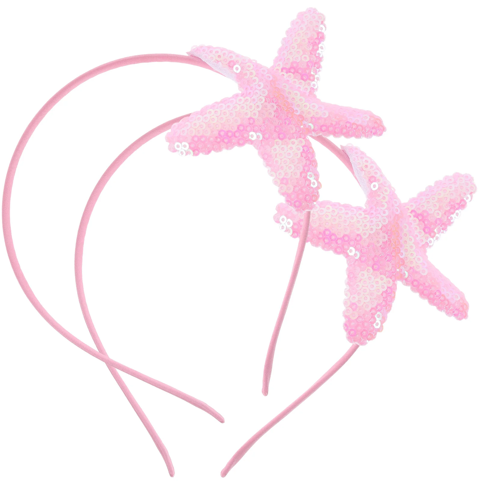 

2 pcs Kids Sequin Headband Sea Star Hairband Glitter Sea Star Headband Toddler Girl Headband