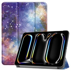 Premium Magnetic Tri-Fold Stand Cover for 2024 iPad Pro 13 inch - Auto Wake/Sleep Function (YHX)
