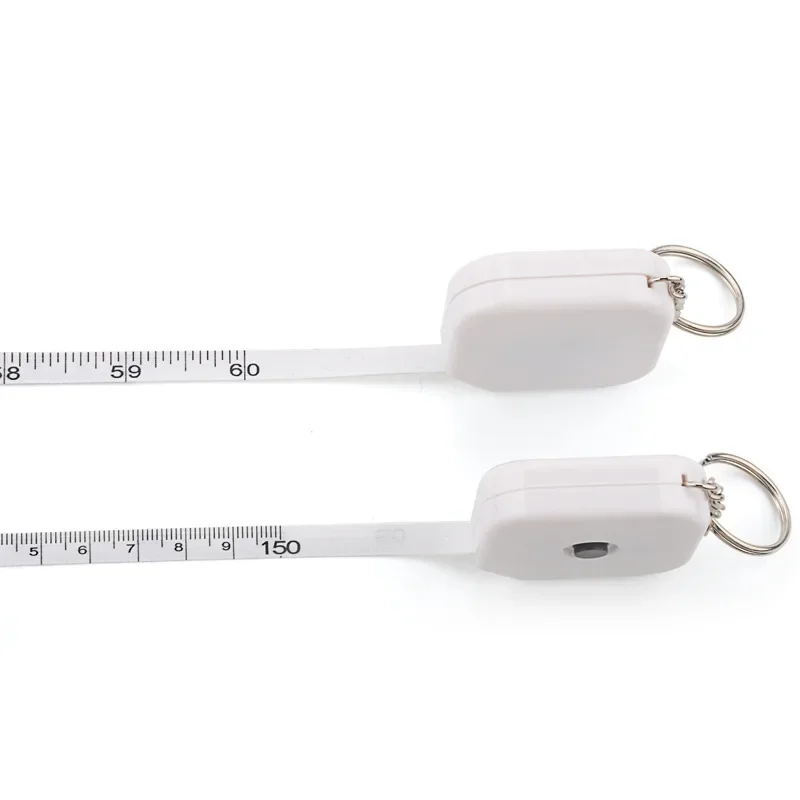 Mini Square Roller Gauge With Keychain ABS Plastic Portable Printable Soft Measurement Tool For Packaging Machine