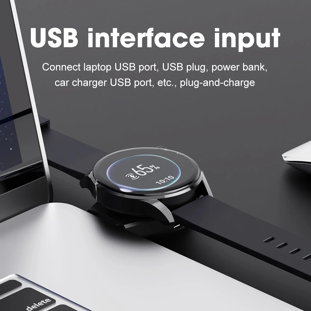 휴대용 무선 충전 브래킷 마그네틱 무선 시계 충전기 USB 타입 C 고속 충전기 화웨이 워치 GT6 PRO/GT6/GT5 PRO용
