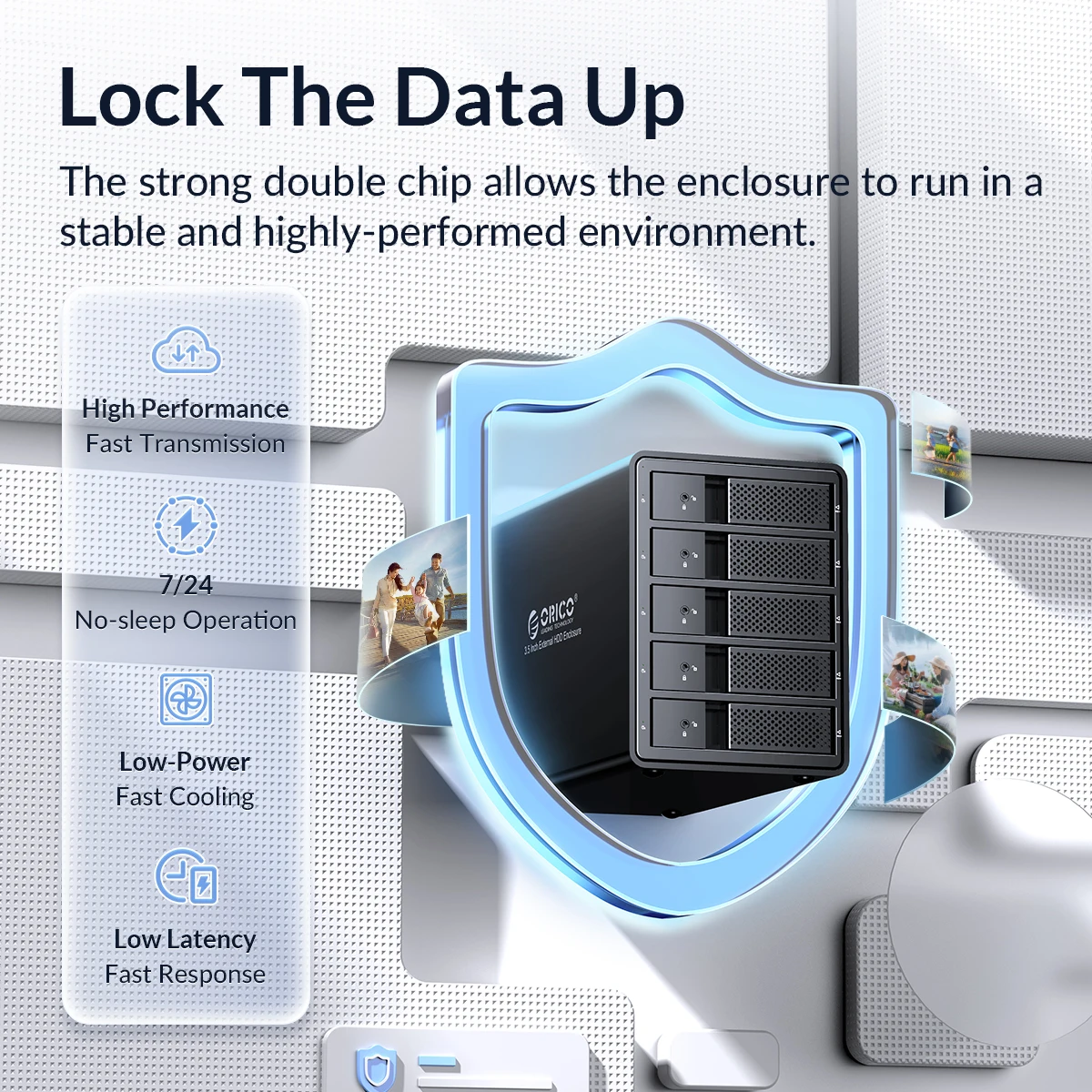 ORICO 95 시리즈 5 베이 3.5 인치 USB 3.0 HDD 도킹 스테이션, 지지대 RAID 모드 알루미늄, 비트코인 알트코인  채굴용, 150W 전력 - AliExpress 7