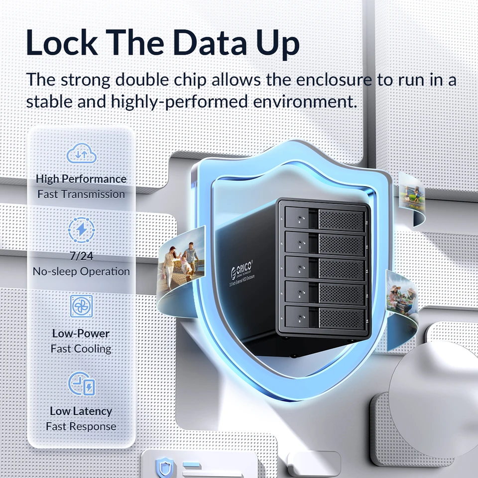 ORICO 95 시리즈 5 베이 3.5 인치 USB 3.0 HDD 도킹 스테이션, 지지대 RAID 모드 알루미늄, 비트코인 알트코인  채굴용, 150W 전력 - AliExpress 7