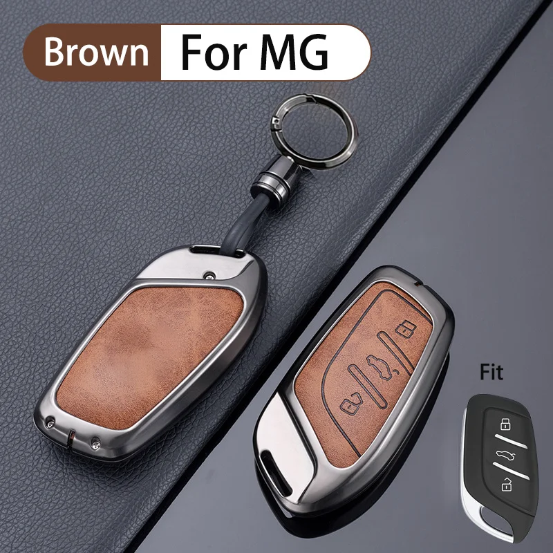 Zinc Alloy Leather for MG 4 2023 Mg4 Ev MG HS GT ZS EV ZX MG5 MG6 Remote Car Key