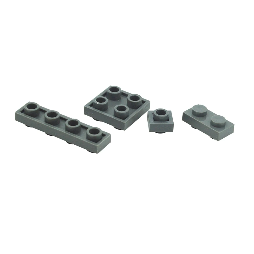 Compatible Assembles Particles Brick Special Plates 1x1 1x2 2x2 1x4 Knobs Both Sides MOC Technical Building Block Parts Leduo