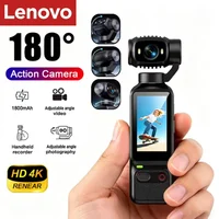 Lenovo HD 4K Action Camera 180° Rotatable Video Recording Entry Portable Action Camera For Vlog YouTube Tiktok Girls Record Life 1