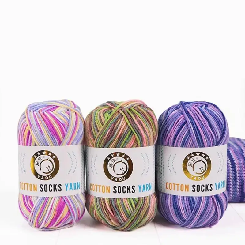 1pc Sweet Soft Cotton Baby Knitting Wool Yarn Thick Yarn Fiber Velvet Yarn Hand Knitting Wool Crochet Yarn for DIY Sweater 4