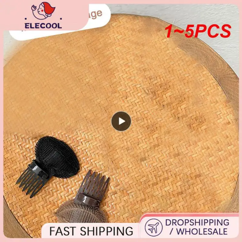 1~5PCS Invisible Fluffy Sponge Hair Clip Front Hair Line Volume Base Puff Cushion Hair Clips Bun Hair Styling Tool Women Hair