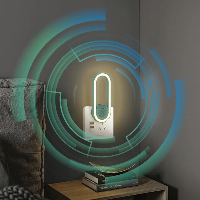 2 Az 1 -Ből Ultrahangos Szúnyogtaszító Mini Led Éjszakai Fény Beltéri Szúnyoggyilkos Könnyű Elektronikus Szúnyog Ismétlő Bug Zapper - Image 4