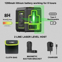 Enhanced Laser Level with 360° Self - Leveling for Professional Horizontal and Vertical Alignment (Upgraded version)