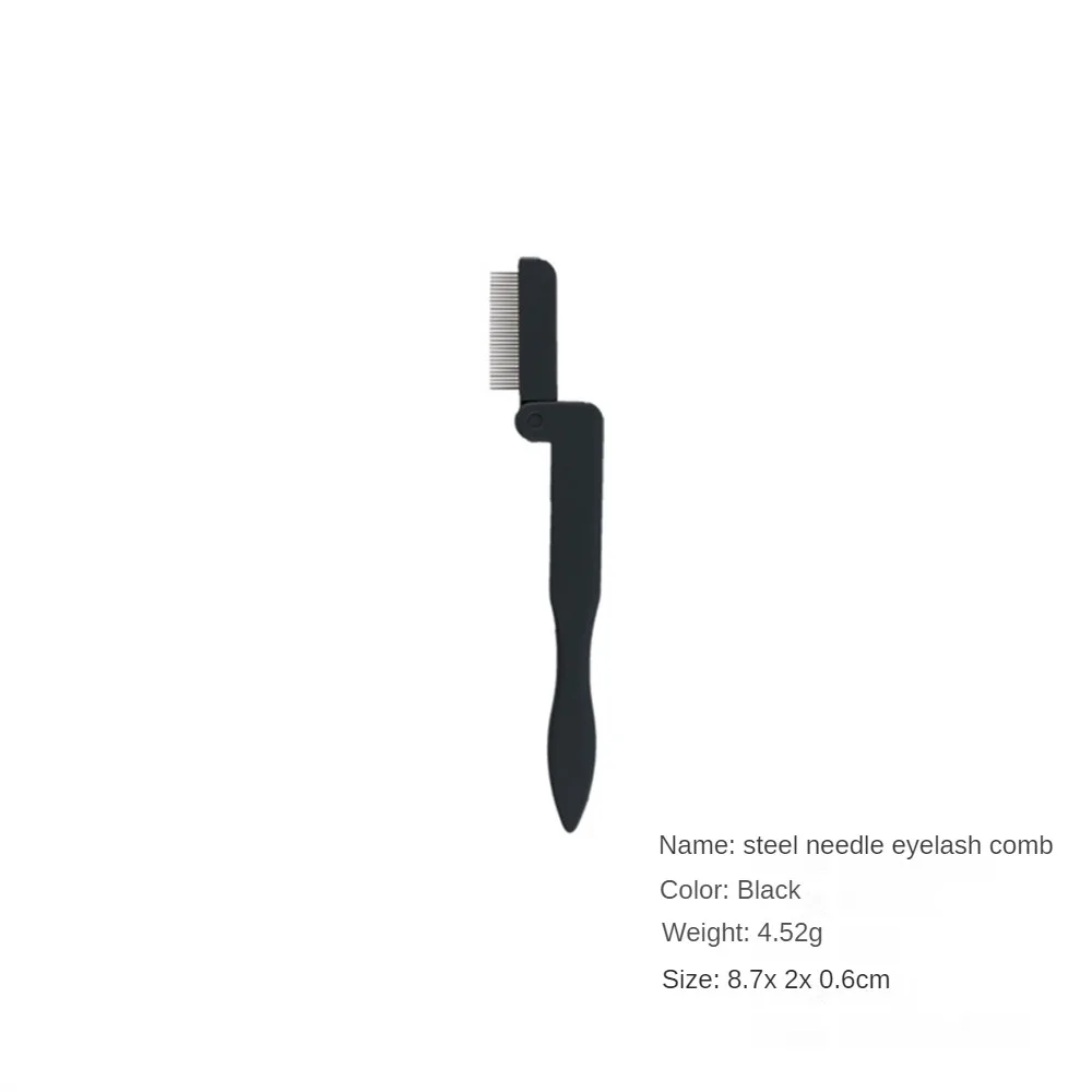 Foldable Ultra-fine Steel Needle Eyebrow Eyelashes Eye Brow Extension Brush Metal Comb Cosmetic Makeup Tools makeup brush set,makeup brush,makeup tool set,makeup tool,eyelashes brush,eyelash brush