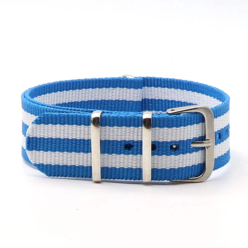 Nylon Army Sports Black Watch Strap with Belt Buckle