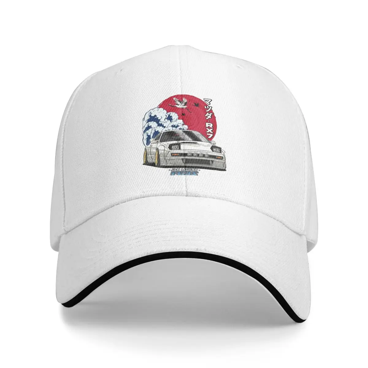 

JDM RX-7 Drift Baseball Caps Casual Initial D Anime Sandwich Hat Unisex Breathable Sun Hat Sport