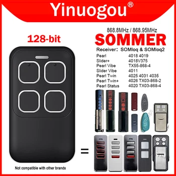 SOMMER TX55-868-4 차고 문 원격 제어 키체인 배리어, 868MHz, SOMMER Pearl 4018V375 SOMloq2