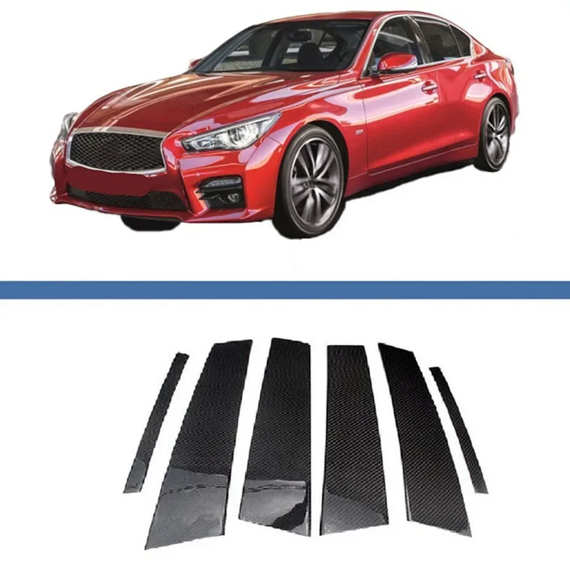 

Наклейки из углеродного волокна для украшения окон столбов автомобилей Infiniti G35 G37 2002 2003 2004 2005 2006 2007-2013