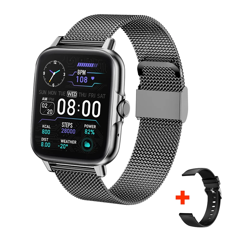 2022 New Bluetooth Answer Call Smart Watch Men Full Touch Dial Call Fitness watch IP67 Waterproof Smartwatch men for android IOS 
