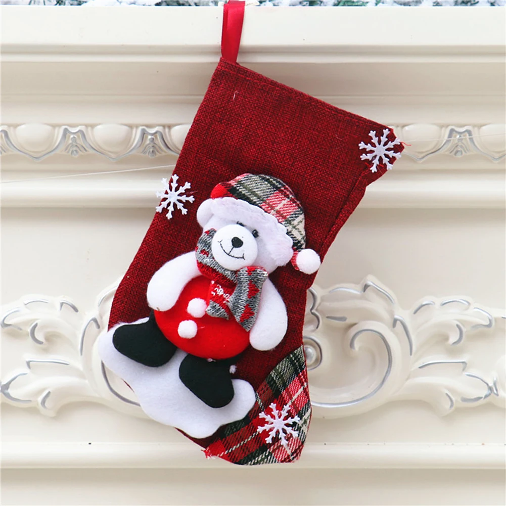 

Christmas Santa/Snowman/Deer/Bear Socks Ornament Fashion Festival Party Decoration For Chirstmas Tree