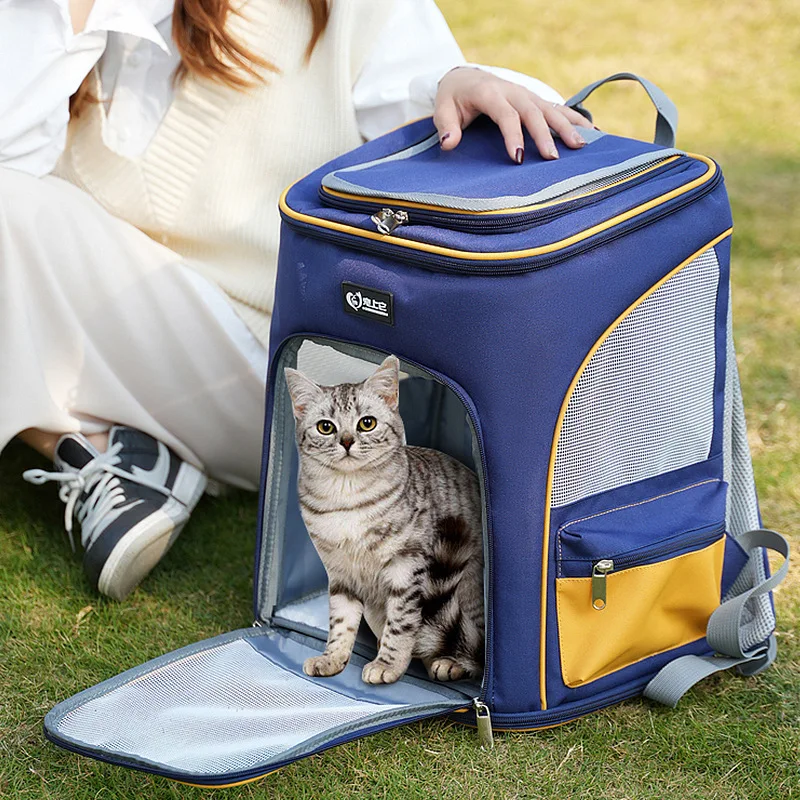 Cat Backpack Carrier Bag Pet Outdoor Travel Shoulder Bag Carriers For