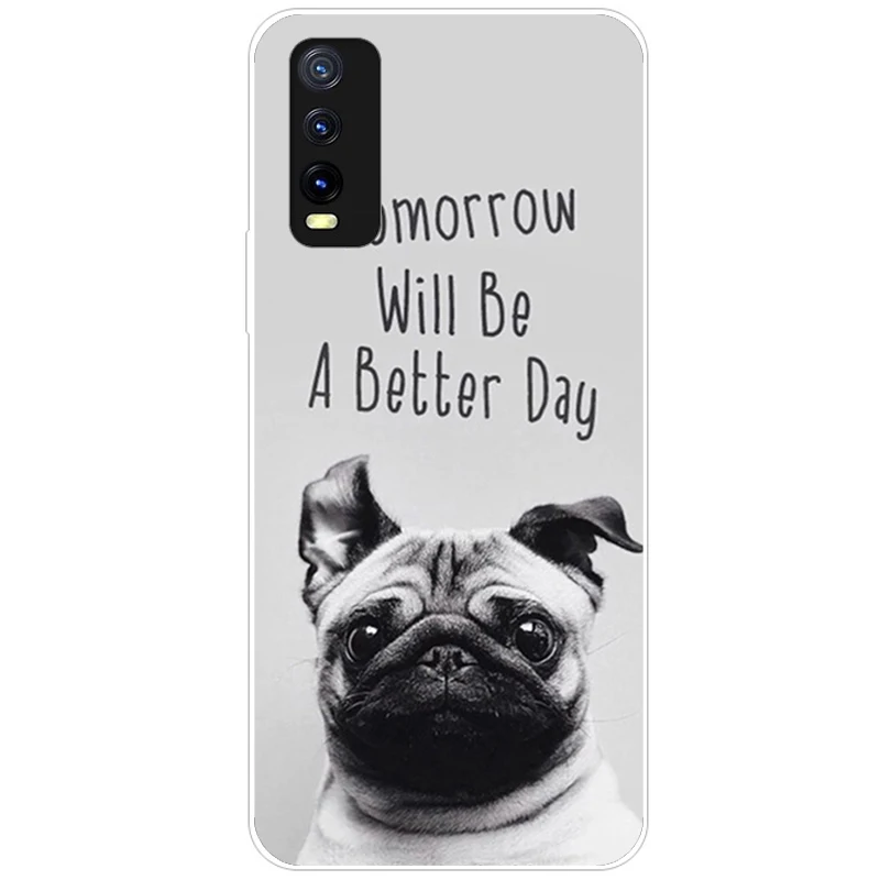 For Vivo Y20 Case Silicone Soft Wolf Space Phone Cases for Vivo Y20i Y20S  Y11S Case Black TPU Bumper For Vivo Y 20 V2029 Cover